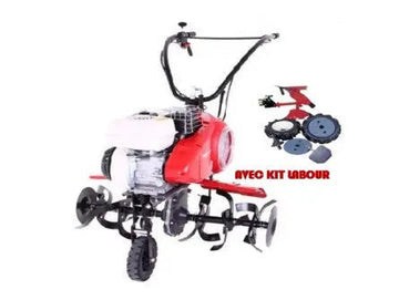 MOTOCULTEUR PUBERT QUATRO JUNIOR 60H AVEC KIT LABOUR Lomibois